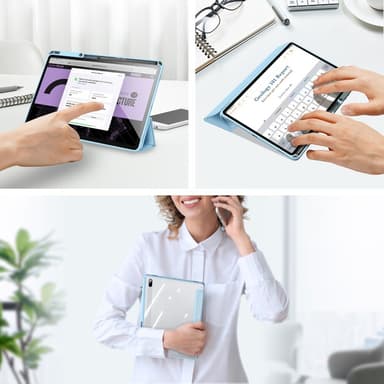 DUX DUCIS Samsung Tab S7+/S7 FE/S8+ TOBY Series Trifold Fodral - Turkos