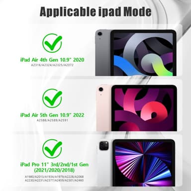 SKALO iPad Pro 11"" Extra Stöttåligt Armor Shockproof Skal - Svart