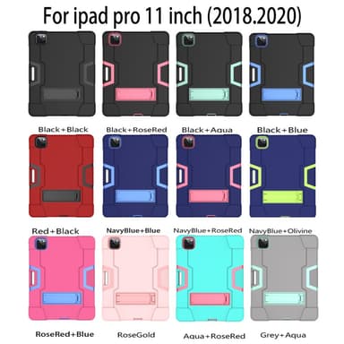 SKALO iPad Pro 11"" Extra Stöttåligt Armor Shockproof Skal - Svart