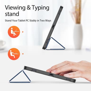 DUX DUCIS Samsung Tab S7+/S7 FE/S8+ DOMO Series Trifold Fodral - Blå