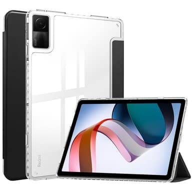 SKALO Xiaomi Redmi Pad Trifold Fodral med Transparent Baksida - Svart