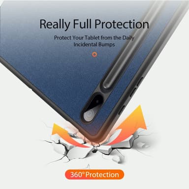 DUX DUCIS Samsung Tab S7+/S7 FE/S8+ DOMO Series Trifold Fodral - Blå