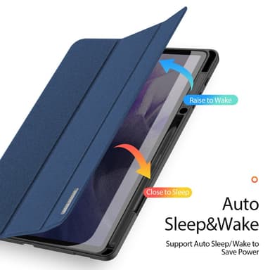 DUX DUCIS Samsung Tab S7+/S7 FE/S8+ DOMO Series Trifold Fodral - Blå