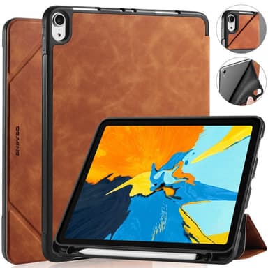 DG MING iPad Air (2020/2022) See Series Trifold Fodral - Brun
