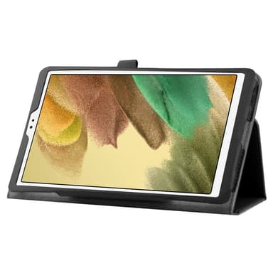 SKALO Samsung Tab A7 Lite Duofold Litchi Fodral - Svart