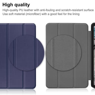 SKALO Nokia T20 Trifold Fodral - Mörkblå