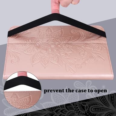 SKALO Samsung Tab S8 Mandala Fodral - Roséguld