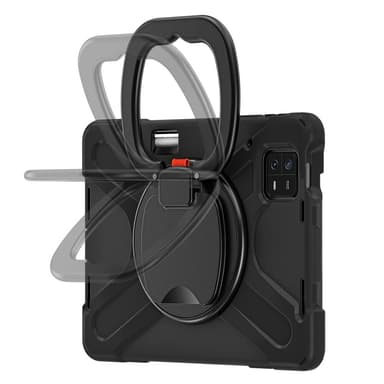 SKALO Xiaomi Pad 6 Extra Stöttåligt Armor Ring Skal med Axelrem - Svart