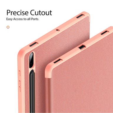 DUX DUCIS Samsung Tab S7+/S7 FE/S8+ DOMO Series Trifold Fodral - Rosa