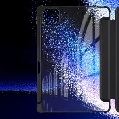 SKALO Xiaomi Pad 6 Trifold Fodral med Transparent Baksida - Svart