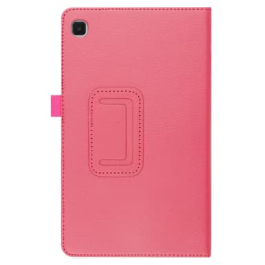 SKALO Samsung Tab A7 Lite Duofold Litchi Fodral - Cerise