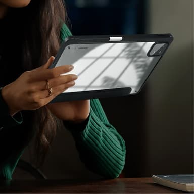 SKALO Xiaomi Pad 6 Trifold Fodral med Transparent Baksida - Svart