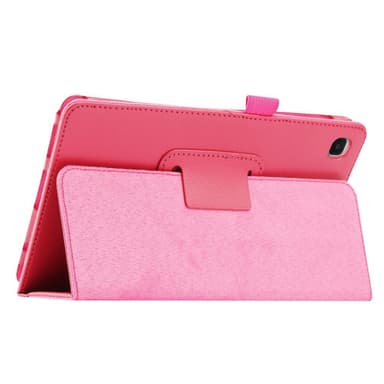 SKALO Samsung Tab A7 Lite Duofold Litchi Fodral - Cerise