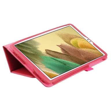 SKALO Samsung Tab A7 Lite Duofold Litchi Fodral - Cerise