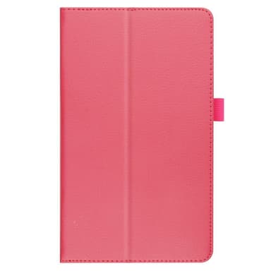 SKALO Samsung Tab A7 Lite Duofold Litchi Fodral - Cerise