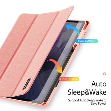 DUX DUCIS Samsung Tab S7+/S7 FE/S8+ DOMO Series Trifold Fodral - Rosa