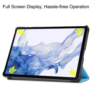 SKALO Samsung Tab S8 Trifold Fodral - Turkos