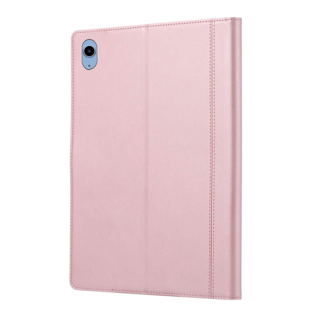 SKALO iPad 10.9 (2022) PU-Läder Plånboksfodral med Penn Hållare - Rosa