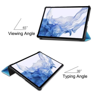 SKALO Samsung Tab S8 Trifold Fodral - Turkos