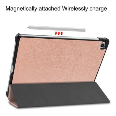 SKALO Samsung Tab S6 Lite Trifold Fodral - Roséguld
