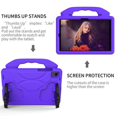 SKALO Samsung Tab A8 10.5 (2021/2022) Thumb Up Barnskal - Lila