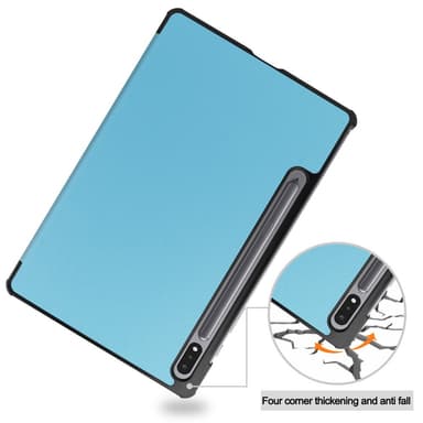 SKALO Samsung Tab S8 Trifold Fodral - Turkos