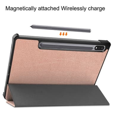 SKALO Samsung Tab S8 Trifold Fodral - Roséguld
