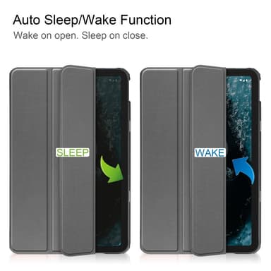 SKALO Nokia T20 Trifold Fodral - Grå