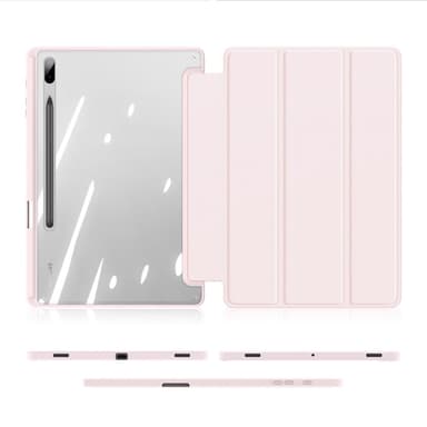 DUX DUCIS Samsung Tab S7+/S7 FE/S8+ TOBY Series Trifold Fodral - Rosa