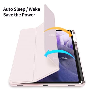 DUX DUCIS Samsung Tab S7+/S7 FE/S8+ TOBY Series Trifold Fodral - Rosa