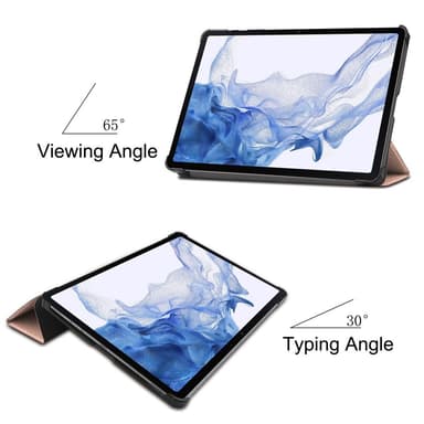SKALO Samsung Tab S8 Trifold Fodral - Roséguld