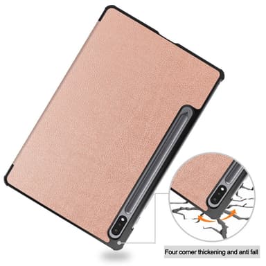 SKALO Samsung Tab S8 Trifold Fodral - Roséguld