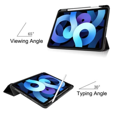 SKALO iPad Air (2020/2022) Trifold Fodral - Svart