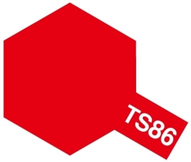 Tamiya TS Spray Lacquer: Pure Red TS-86 100ml