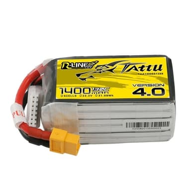 6s  1400mAh -130C- Gens Ace Tattu R-Line 4.0 XT60