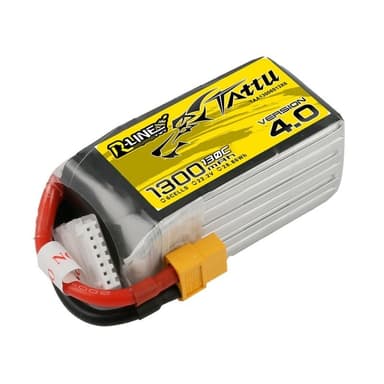 6s  1300mAh -130C- Gens Ace Tattu R-Line 4.0 XT60