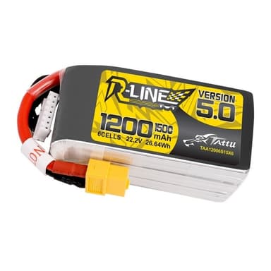 6s  1200mAh -150C - Gens Ace Tattu R-Line 5.0