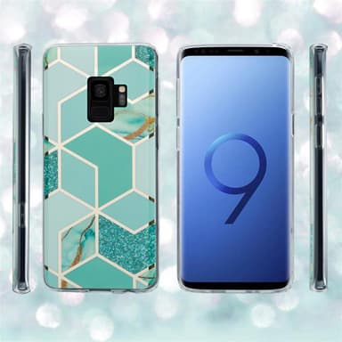 Samsung Galaxy S9 Plånboksfodral Skal (Grön)