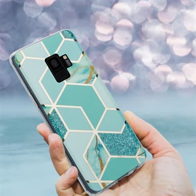 Samsung Galaxy S9 Plånboksfodral Skal (Grön)