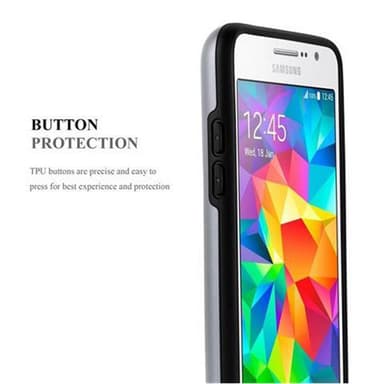 Samsung Galaxy GRAND PRIME Skal Fodral Case (Silver)