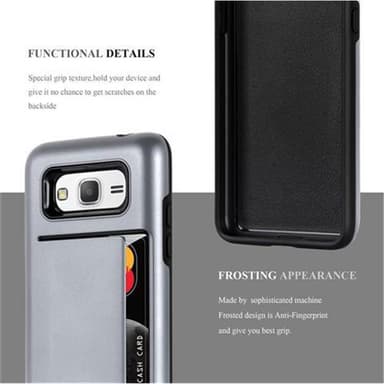 Samsung Galaxy GRAND PRIME Skal Fodral Case (Silver)