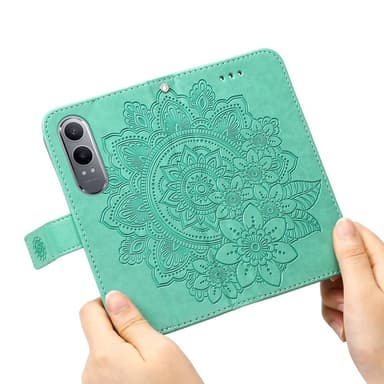SKALO OnePlus Nord CE4 Lite 5G Mandala Plånboksfodral - Turkos