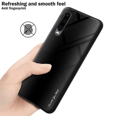Huawei P30 Skal Fodral Case (Svart)