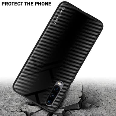 Huawei P30 Skal Fodral Case (Svart)