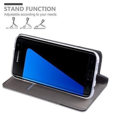 Samsung Galaxy S7 EDGE Plånboksfodral Skal (Grå)