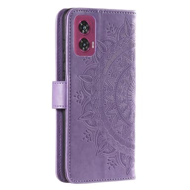 SKALO Motorola Edge 50 Fusion Mandala Plånboksfodral - Lila