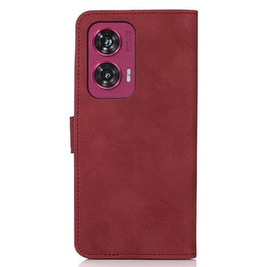 SKALO Motorola Edge 50 Fusion KHAZNEH Plånboksfodral i PU-Läder - Röd