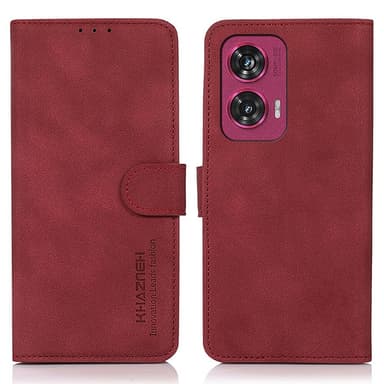 SKALO Motorola Edge 50 Fusion KHAZNEH Plånboksfodral i PU-Läder - Röd