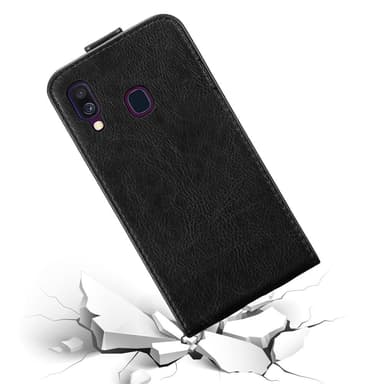 Samsung Galaxy A40 Flipfodral Skal (Svart)
