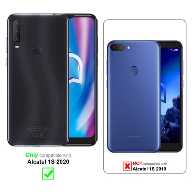 Alcatel 1S 2020 Skal Fodral Case (Brun)